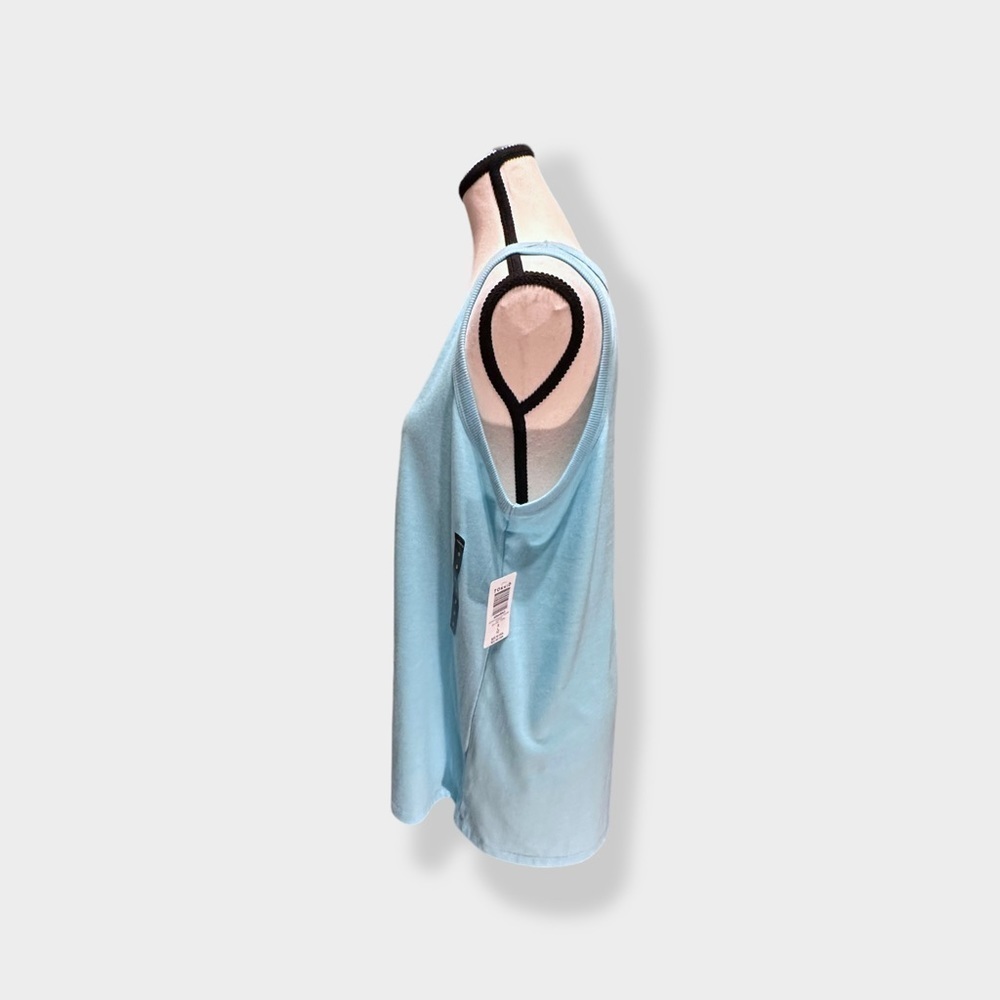 🆕 NWT Women’s 0 Torrid Sky Blue Signature Girlfriend V Neck Tank Top 0 L 12 - Picture 4 of 8